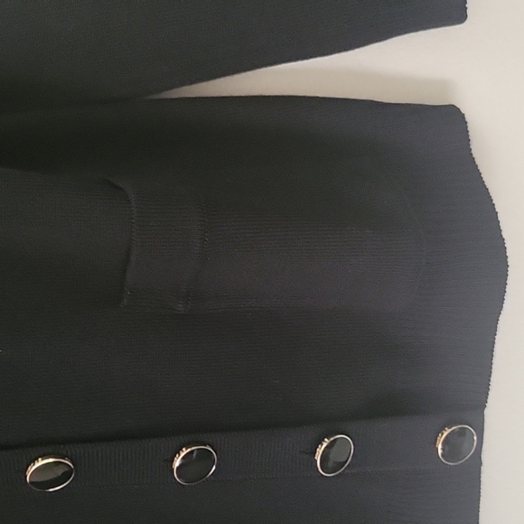 St John Knits black cardigan size small - Picture 3 of 6